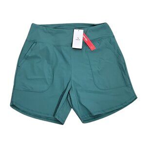 NWT | Baleaf Teal Green High Rise Swim Board Shorts Pockets UPF 50+ | Small